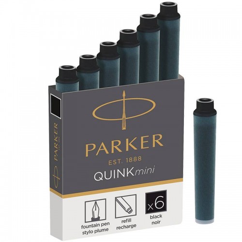 Черные мини картриджи Parker (Паркер) Quink Mini Cartridges Black 6 шт в Нижнем Новгороде
