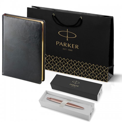 Набор Parker Jotter XL SE20 Monochrome Rose Gold из шариковой ручки и ежедневника черного цвета в Нижнем Новгороде