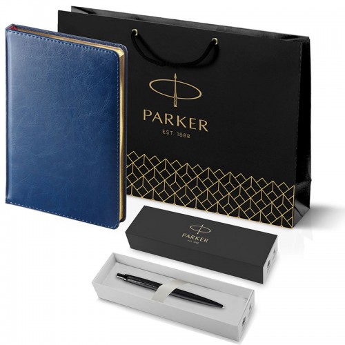 Набор Parker Jotter XL SE20 Monochrome Black из шариковой ручки и ежедневника синего цвета в Нижнем Новгороде