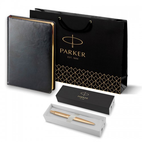 Набор Parker Jotter XL SE20 Monochrome Gold из шариковой ручки и ежедневника черного цвета в Нижнем Новгороде