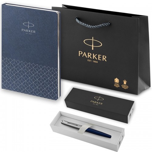 Набор Parker Jotter Royal Blue CT из перьевой ручки и ежедневника недатированного синего цвета в Нижнем Новгороде