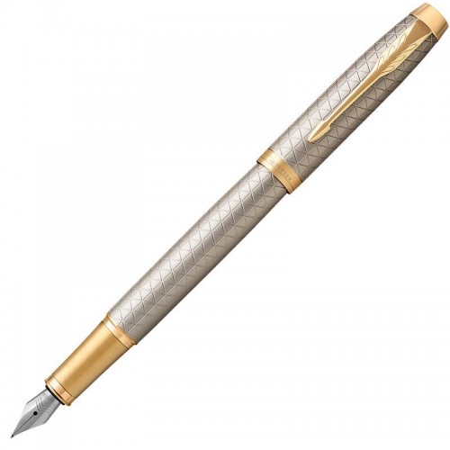 Перьевая ручка Parker (Паркер) IM Premium Warm Silver/Gold GT F в Нижнем Новгороде
