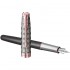 Перьевая ручка Parker (Паркер) Sonnet Premium Metal Grey PGT F